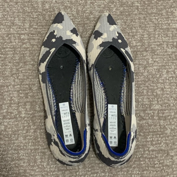 Rothy’s Smoke Ash Gray Camo Points OG - Picture 8 of 9